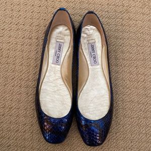 Jimmy Choo Metallic Flats